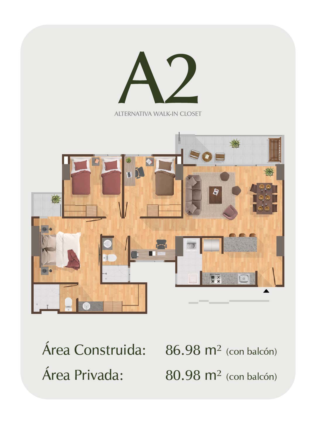 Apto Tipo A2 Palma - Apartamentos Premium en Pereira